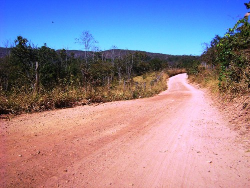 Estrada de subida para a Serra de Jaraguá